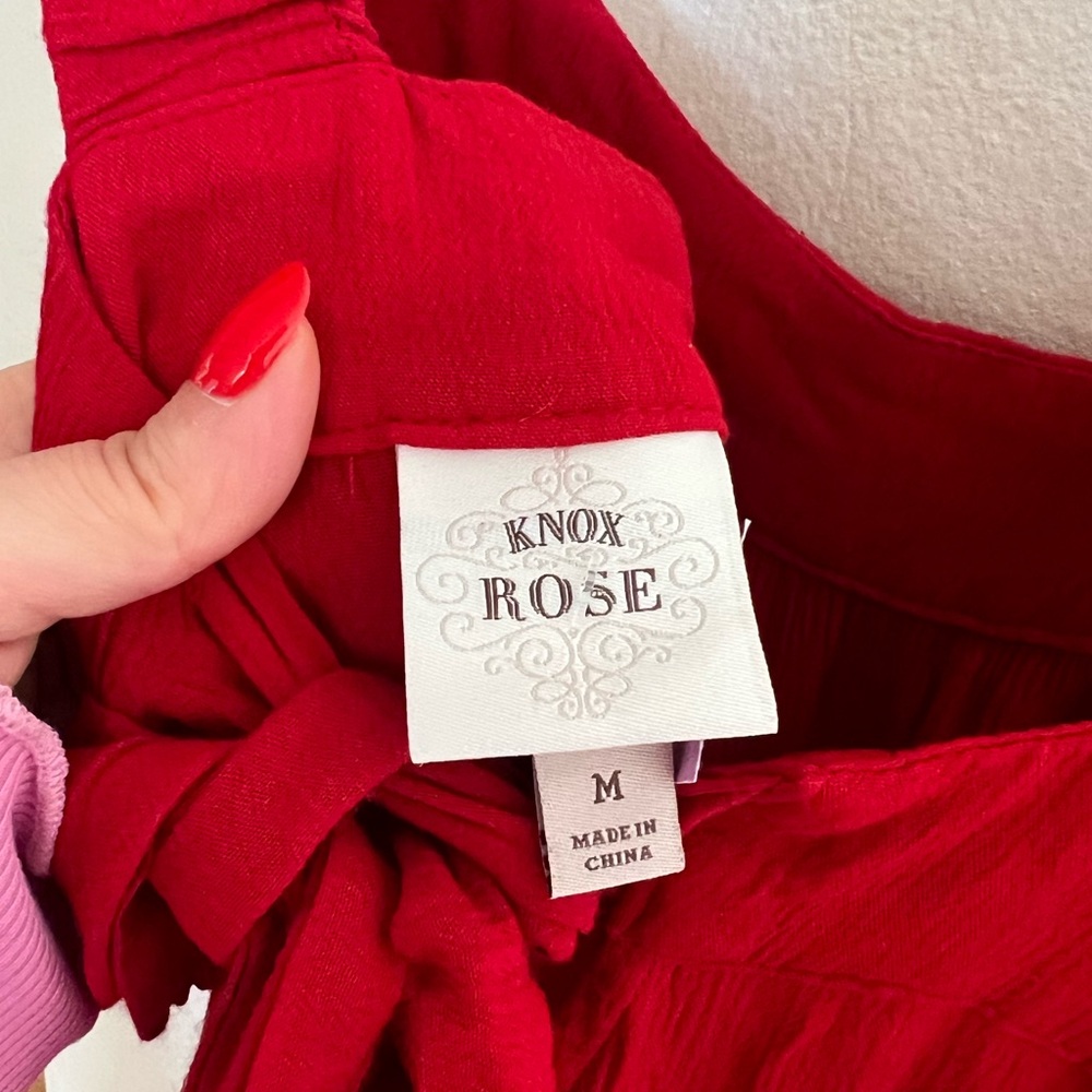 Knox Rose Maxi Red Dress Size Medium - Picture 5 of 5